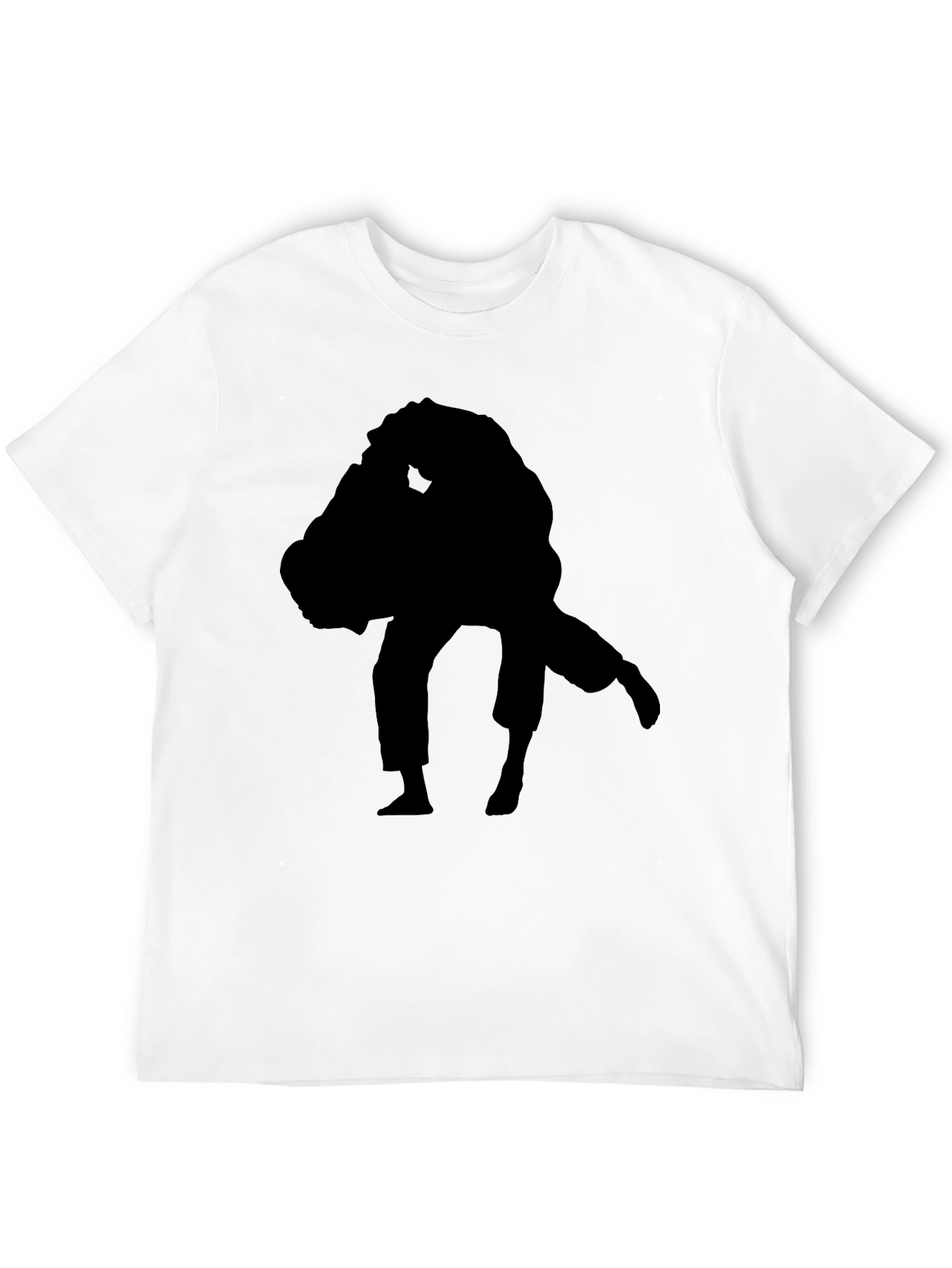 Black Silhouette Judo Graphic Tee - Martial Arts Apparel
