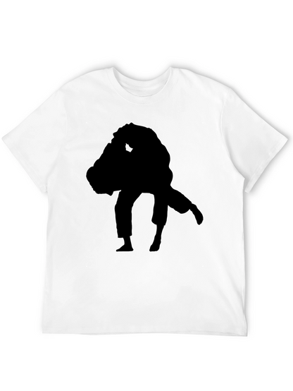 Black Silhouette Judo Graphic Tee - Martial Arts Apparel