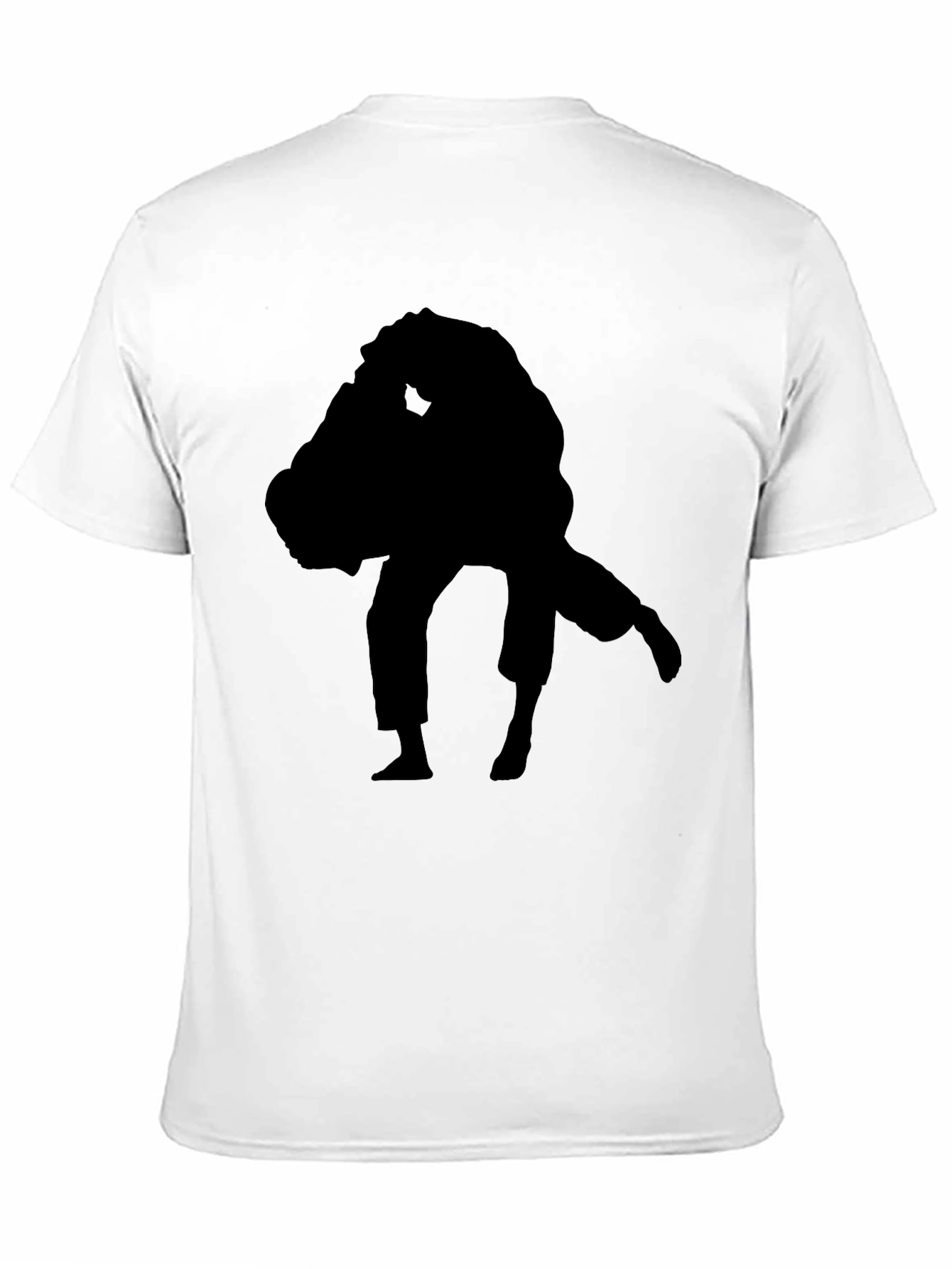 Black Silhouette Judo Graphic Tee - Martial Arts Apparel