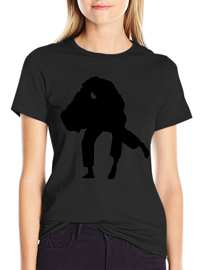 Black Silhouette Judo Graphic Tee - Martial Arts Apparel