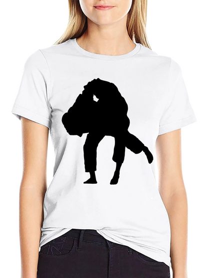 Black Silhouette Judo Graphic Tee - Martial Arts Apparel