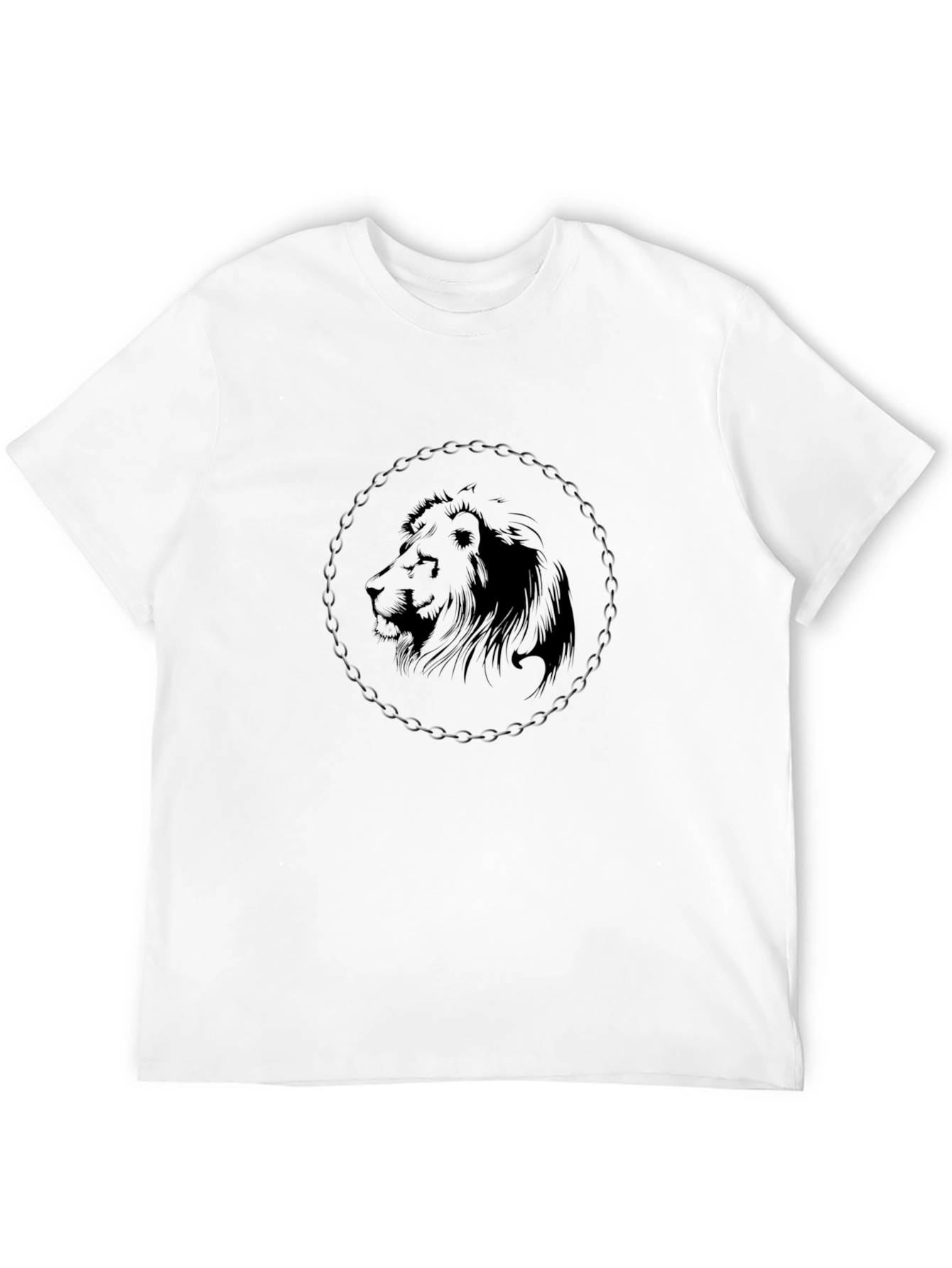Lion Graphic Black T-Shirt - Stylish Mens Fashion Tee