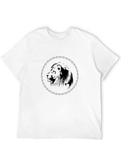 Lion Graphic Black T-Shirt - Stylish Mens Fashion Tee