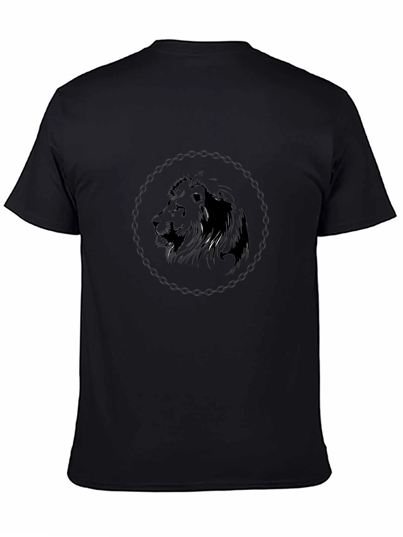 Lion Graphic Black T-Shirt - Stylish Mens Fashion Tee