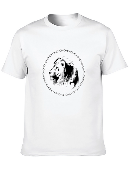 Lion Graphic Black T-Shirt - Stylish Mens Fashion Tee