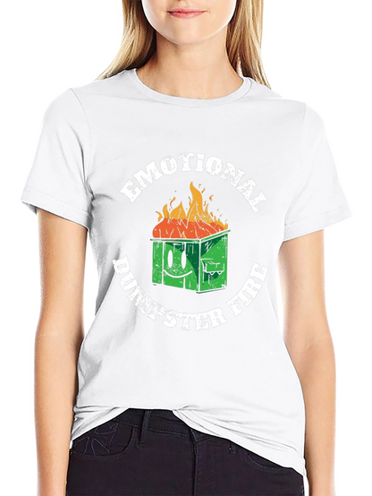 Emotional Dumpster Fire Graphic T-Shirt