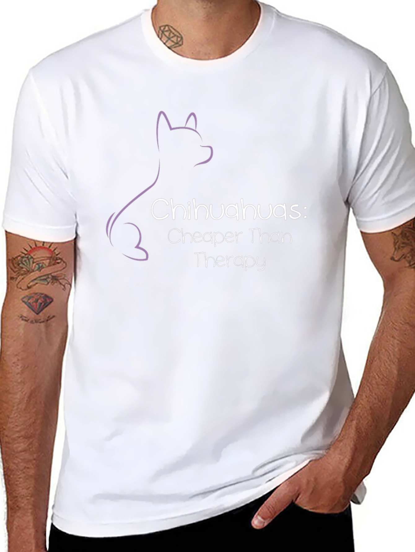 Chihuahua Therapy T-Shirt - Funny Dog Lover Tee