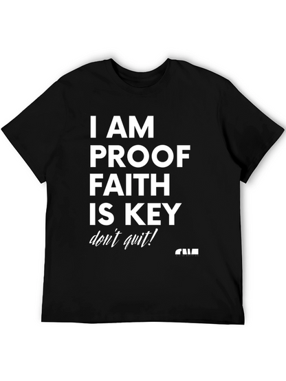 Faith is Key Graphic T-Shirt - Black
