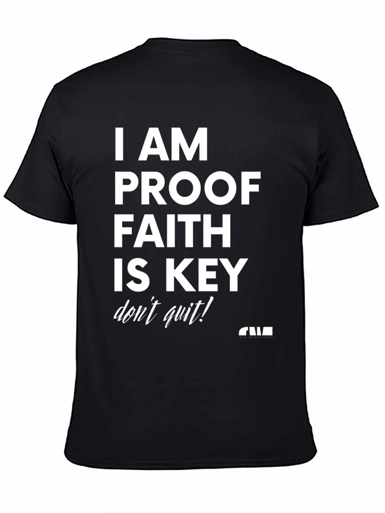 Faith is Key Graphic T-Shirt - Black