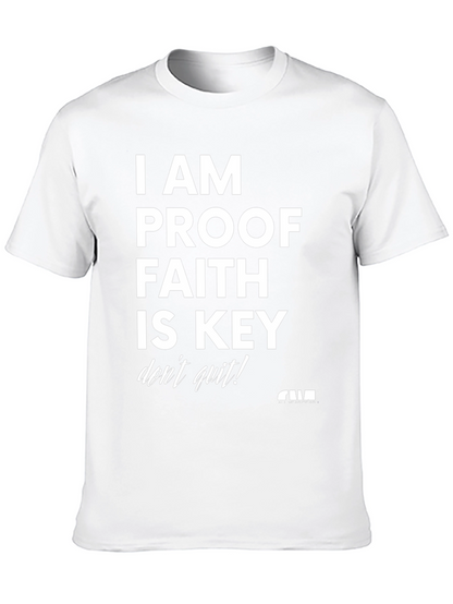 Faith is Key Graphic T-Shirt - Black