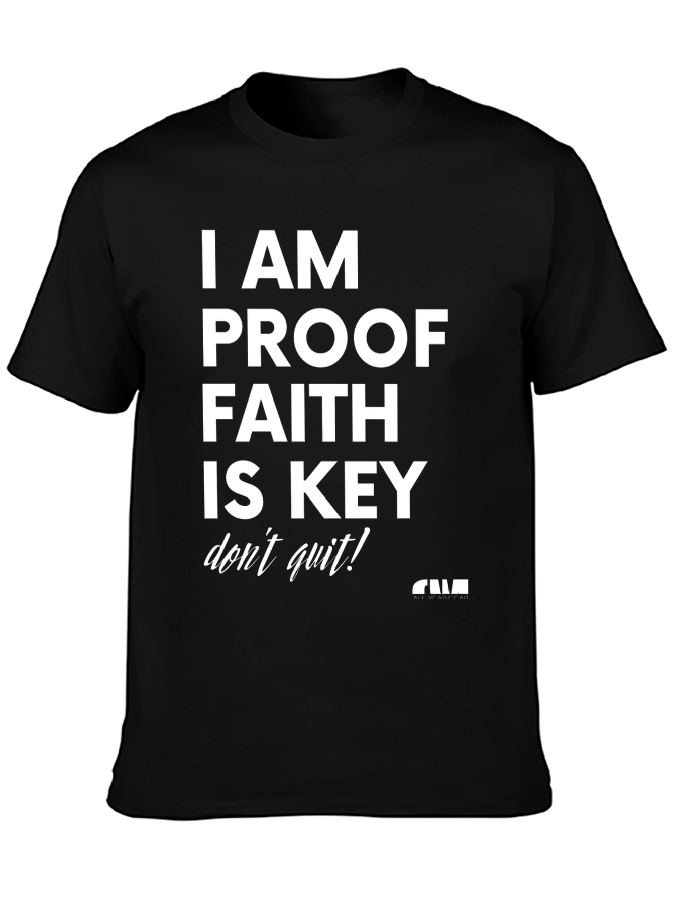 Faith is Key Graphic T-Shirt - Black