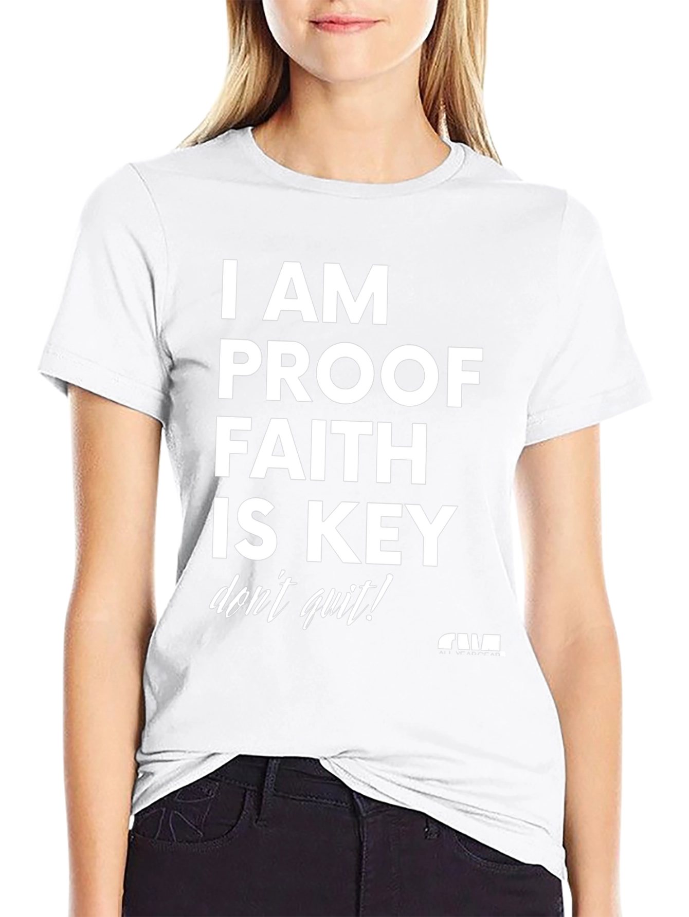Faith is Key Graphic T-Shirt - Black