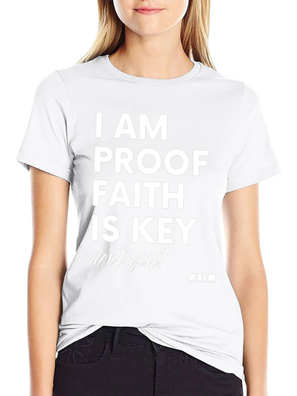 Faith is Key Graphic T-Shirt - Black