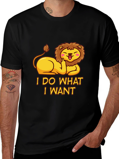 I Do What I Want Lion Tee