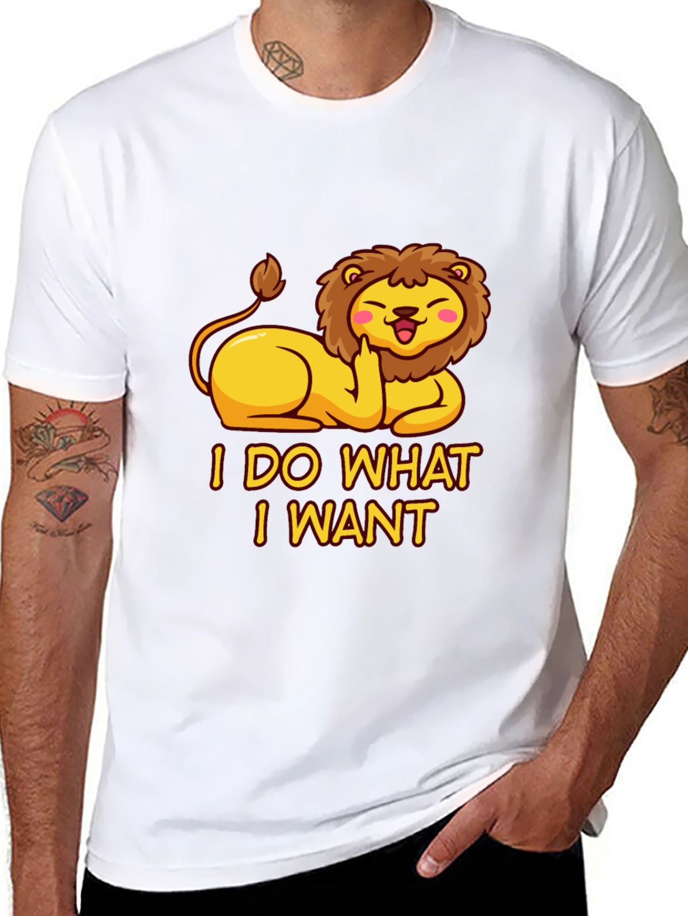 I Do What I Want Lion Tee