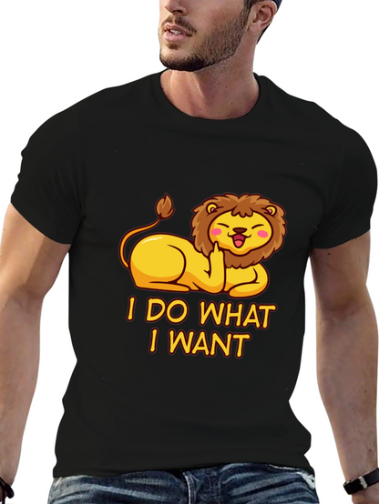 I Do What I Want Lion Tee