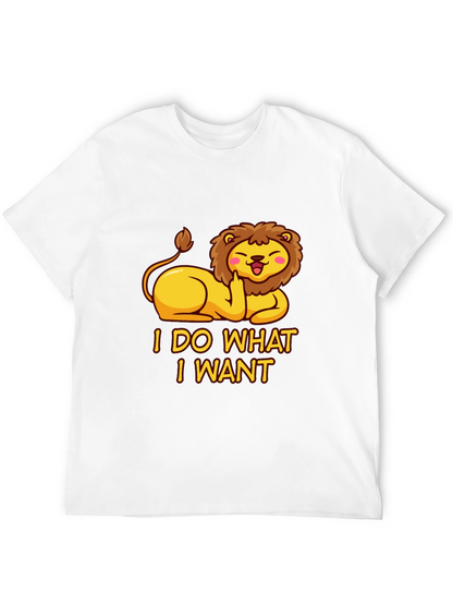 I Do What I Want Lion Tee
