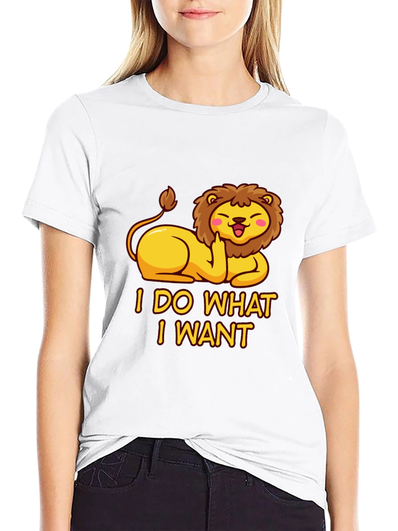 I Do What I Want Lion Tee
