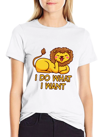 I Do What I Want Lion Tee