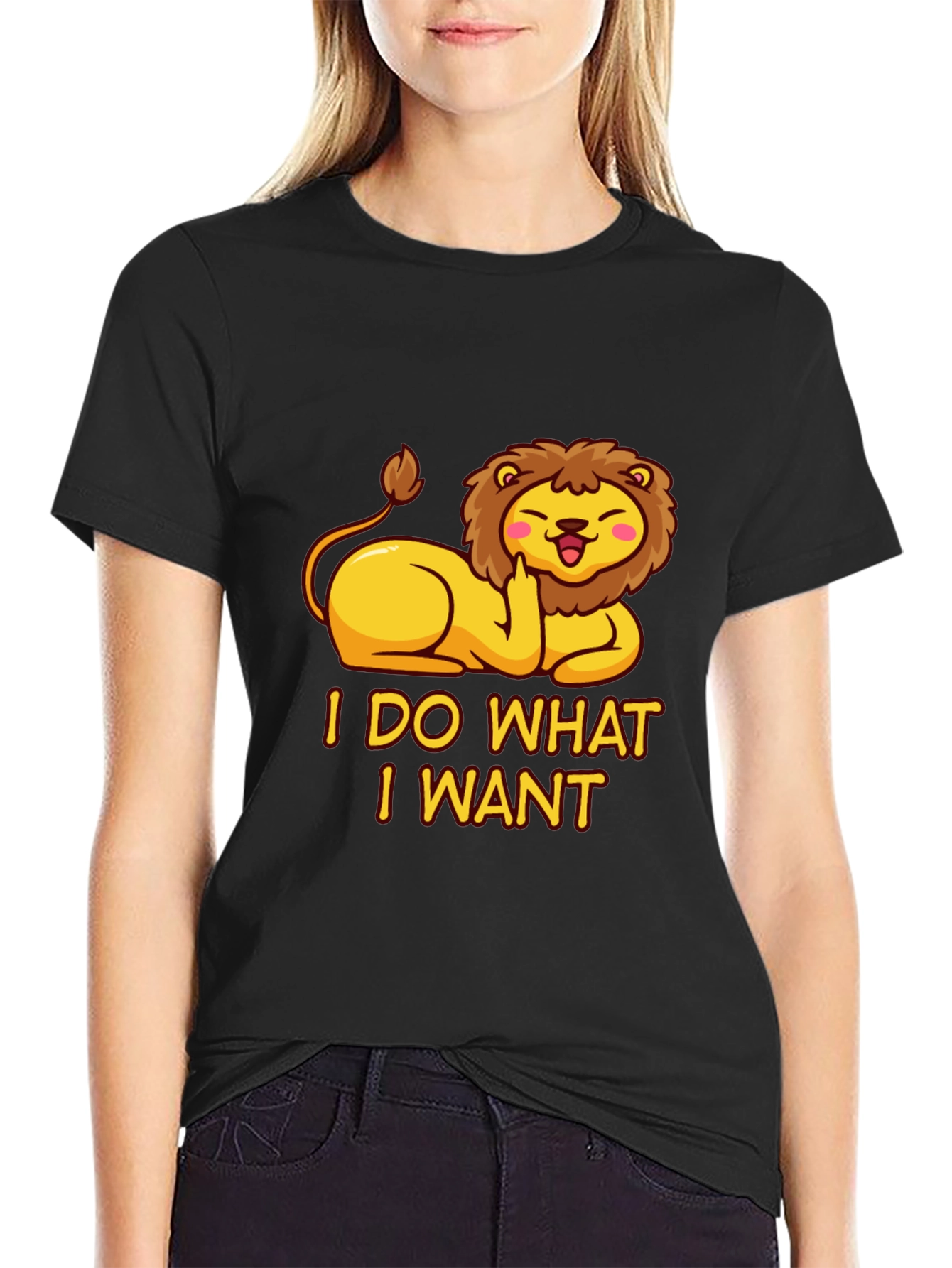 I Do What I Want Lion Tee