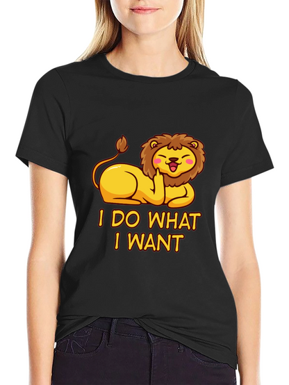 I Do What I Want Lion Tee