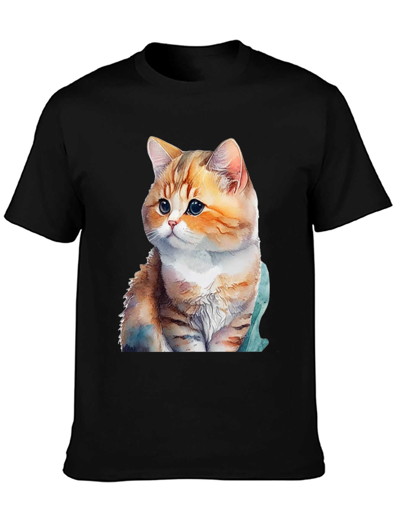 Cute Cat Graphic T-Shirt - Soft Cotton Blend Tee