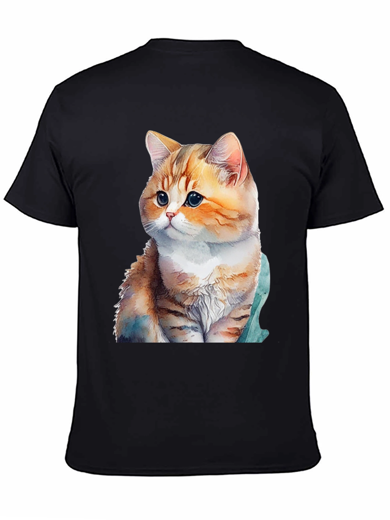 Cute Cat Graphic T-Shirt - Soft Cotton Blend Tee