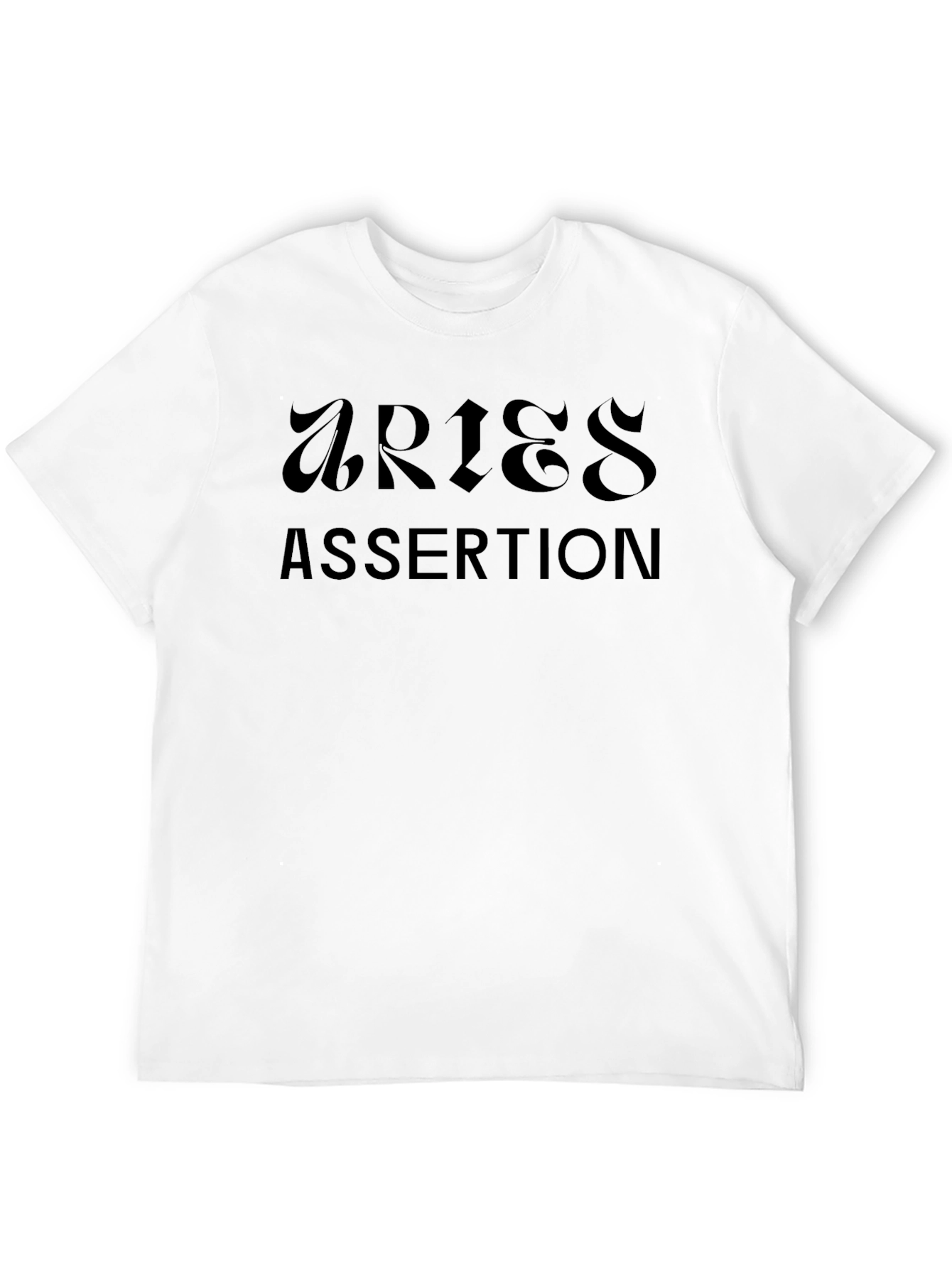Aries Assertion Black Graphic T-Shirt