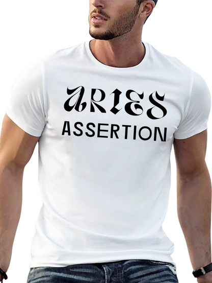 Aries Assertion Black Graphic T-Shirt