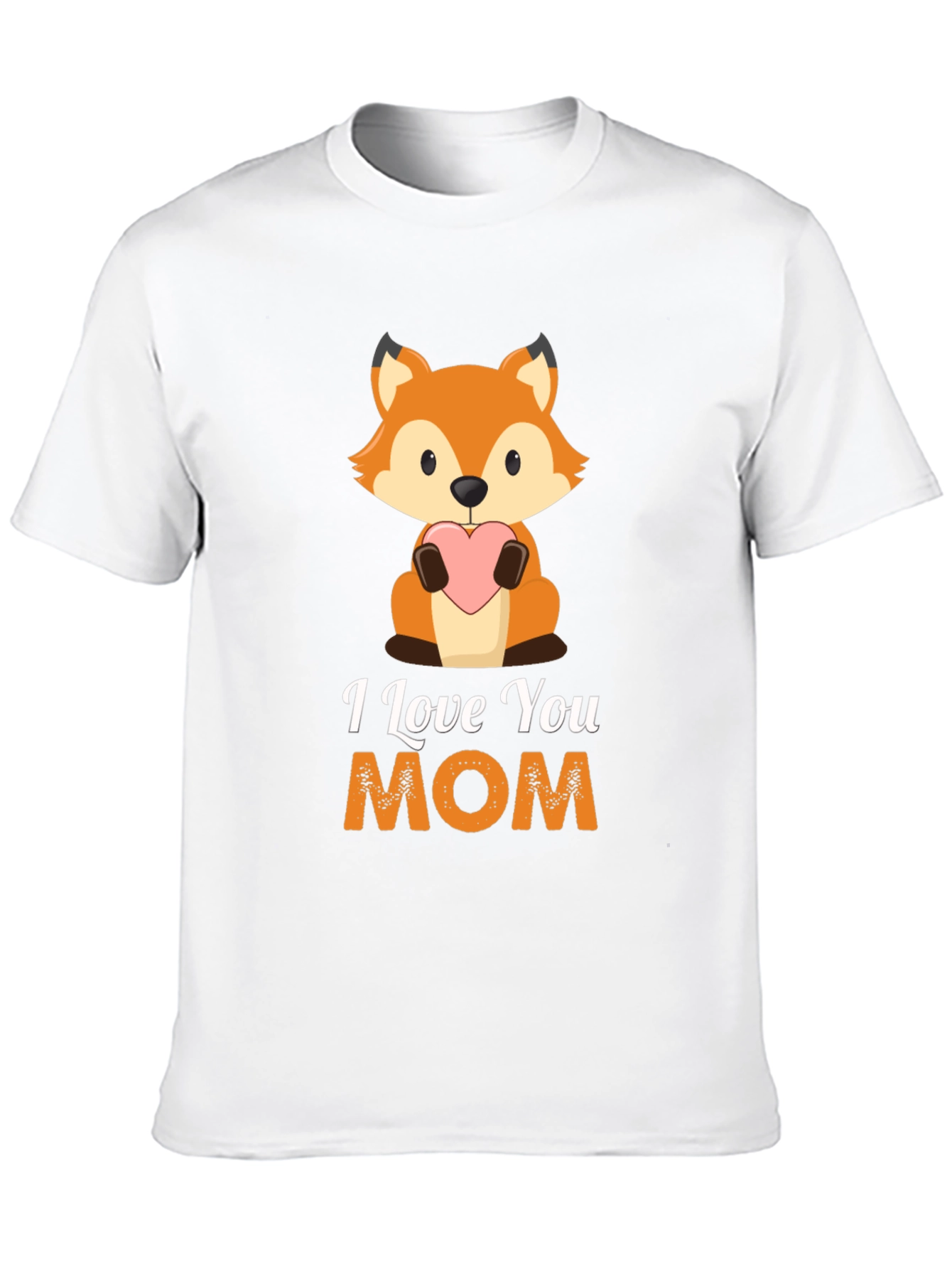 I Love You Mom Fox Graphic T-Shirt