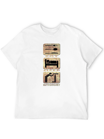 Eat Sleep Astronomy T-Shirt - Black Cotton Tee
