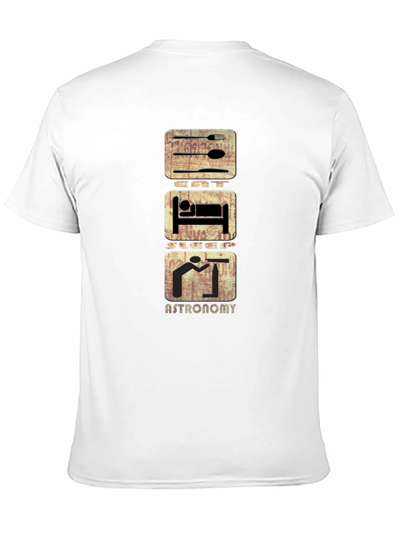 Eat Sleep Astronomy T-Shirt - Black Cotton Tee