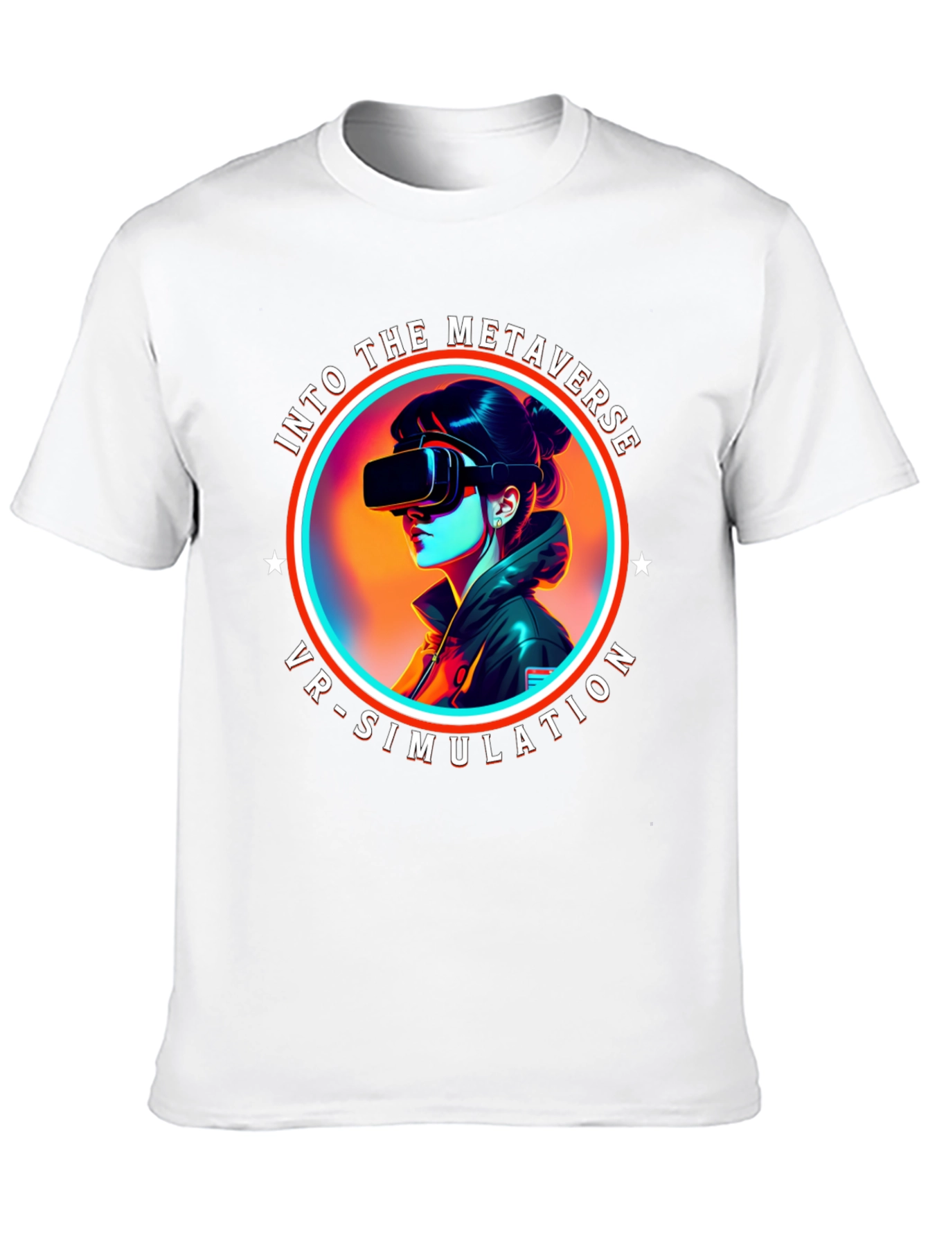 Metaverse VR Simulation Black T-Shirt