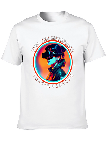 Metaverse VR Simulation Black T-Shirt