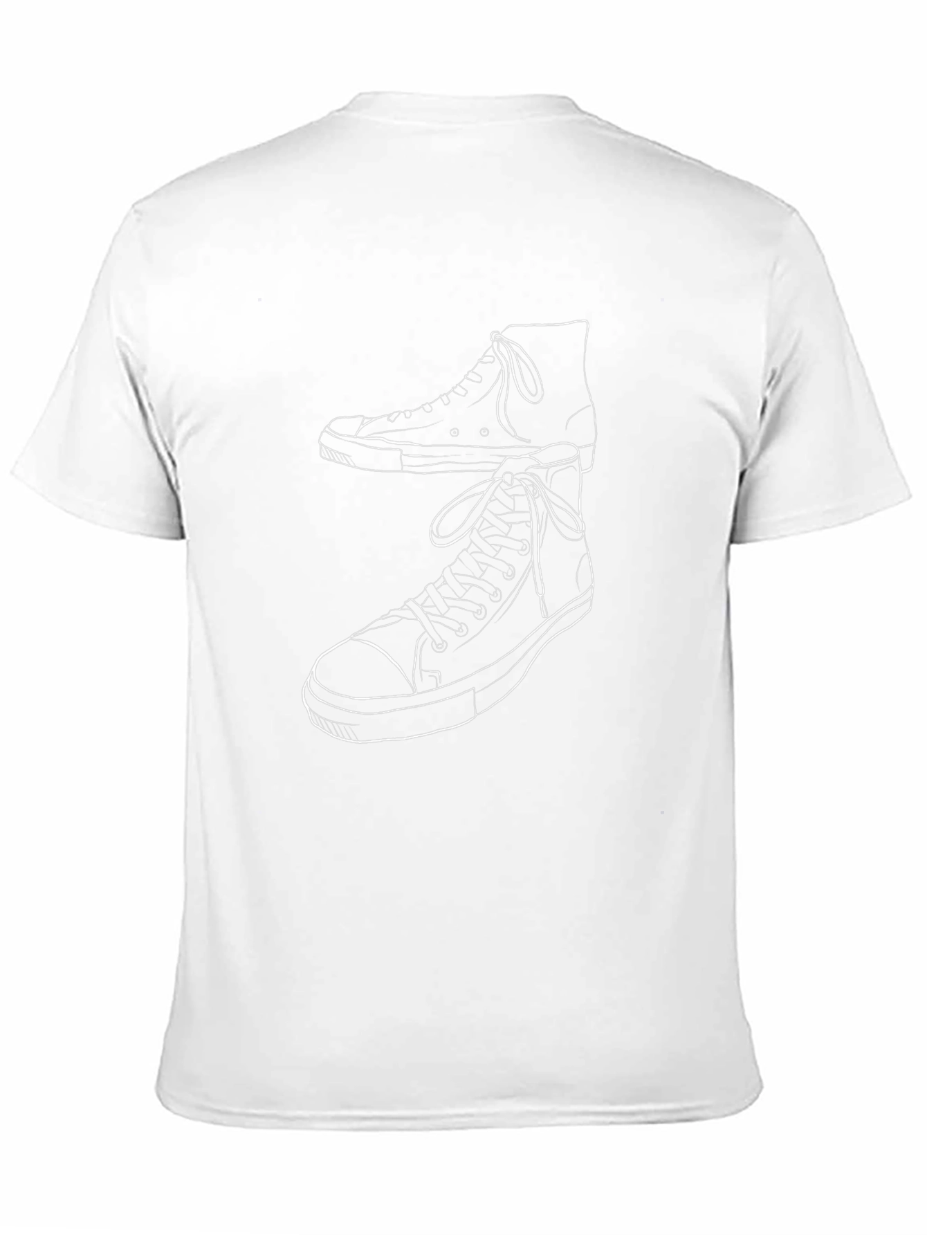 Cool Graphic Tee - Shoe Art Black T-Shirt