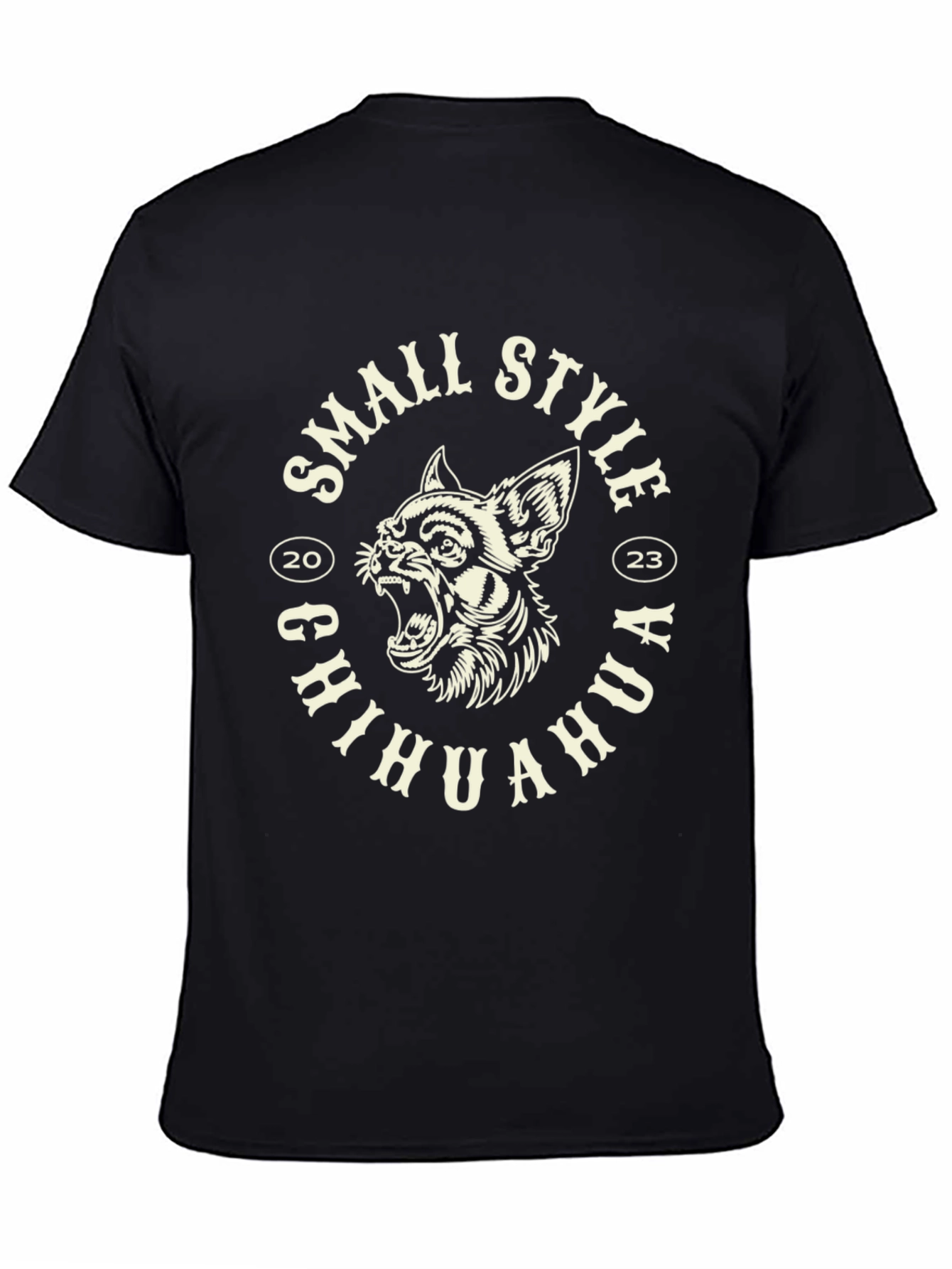 Small Style Chihuahua T-Shirt - Black
