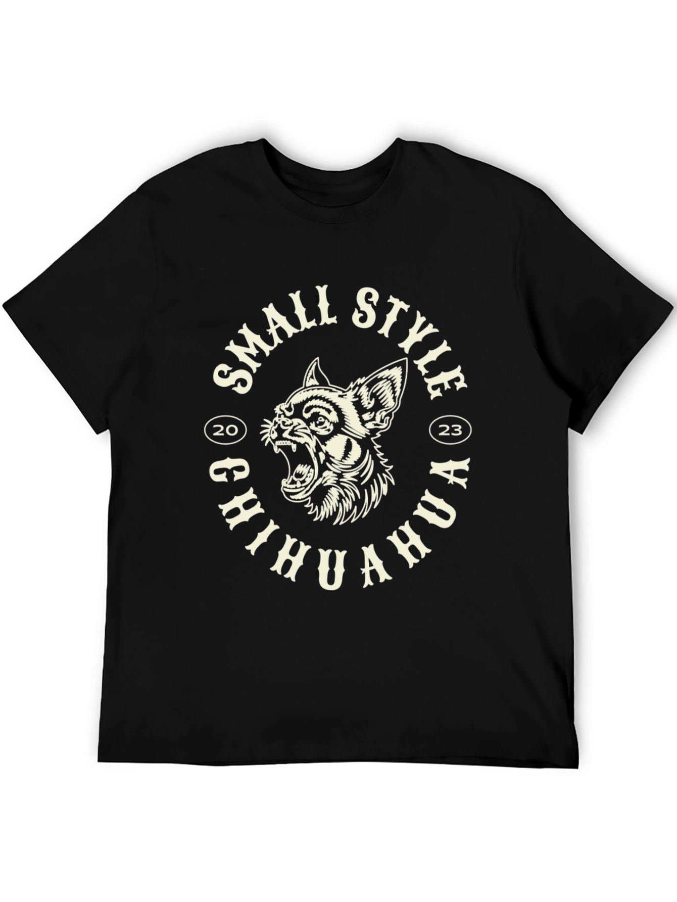 Small Style Chihuahua T-Shirt - Black