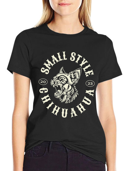 Small Style Chihuahua T-Shirt - Black