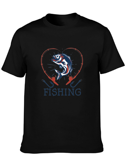Fishing Heart T-Shirt: Angler Love Tee