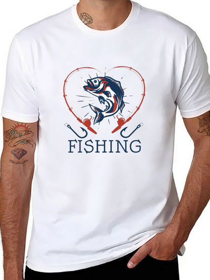 Fishing Heart T-Shirt: Angler Love Tee
