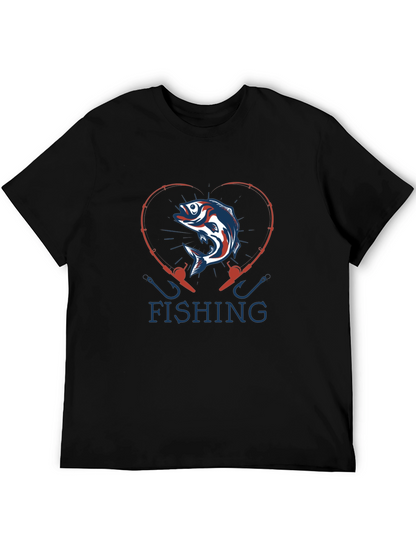 Fishing Heart T-Shirt: Angler Love Tee