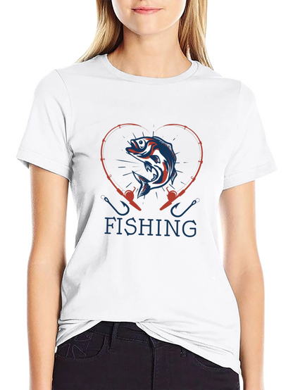 Fishing Heart T-Shirt: Angler Love Tee