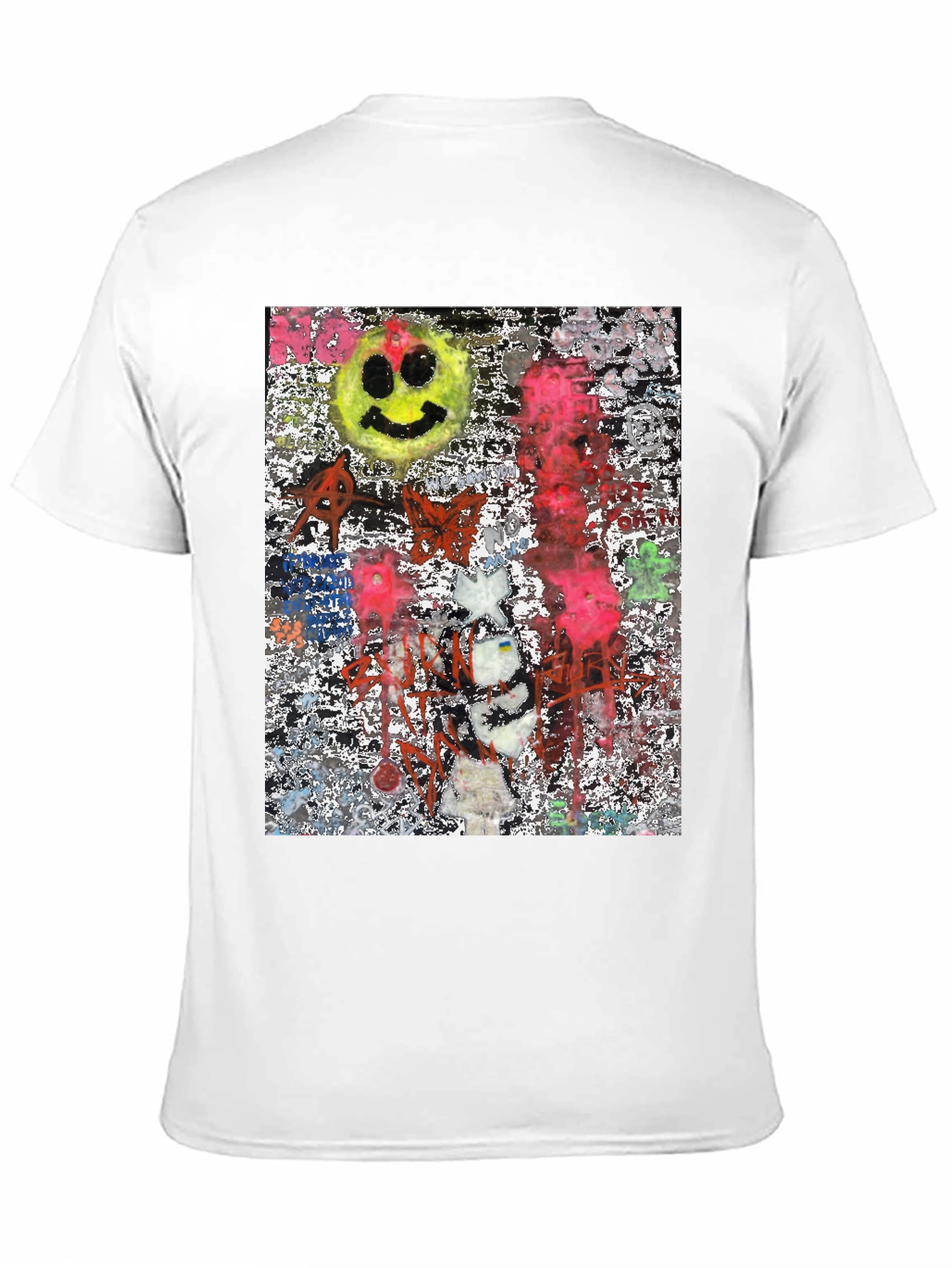 Edgy Graphic Print Crew Neck T-Shirt