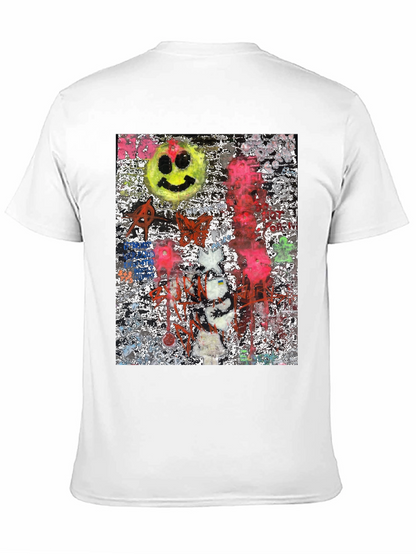 Edgy Graphic Print Crew Neck T-Shirt