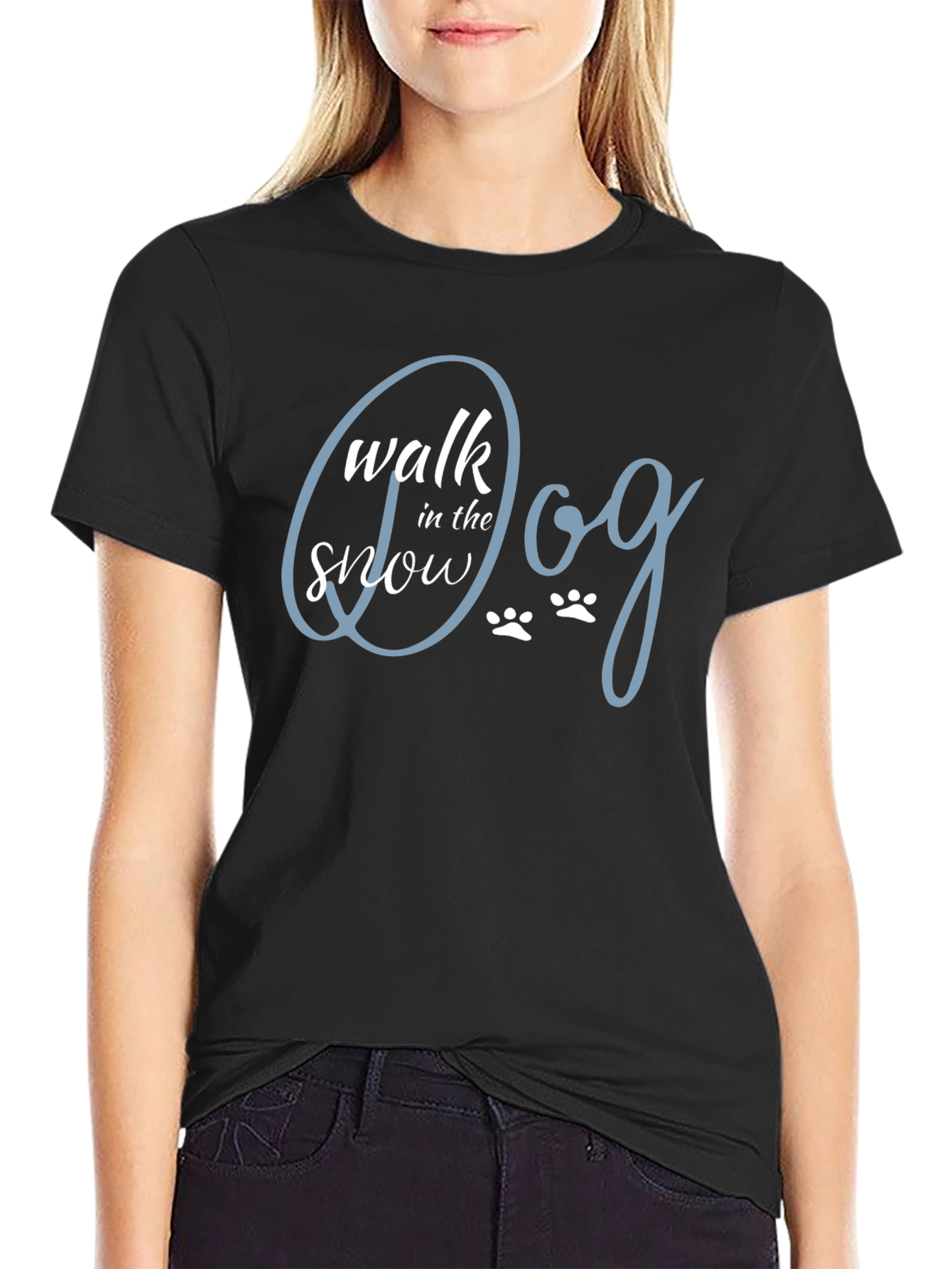 Walk the Dog in the Snow T-Shirt