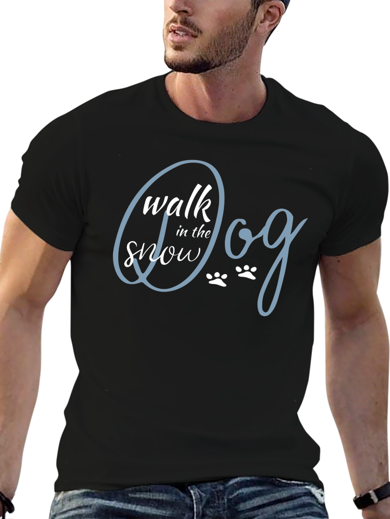 Walk the Dog in the Snow T-Shirt