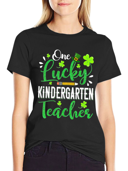 Lucky Kindergarten Teacher St. Patricks Day T-Shirt
