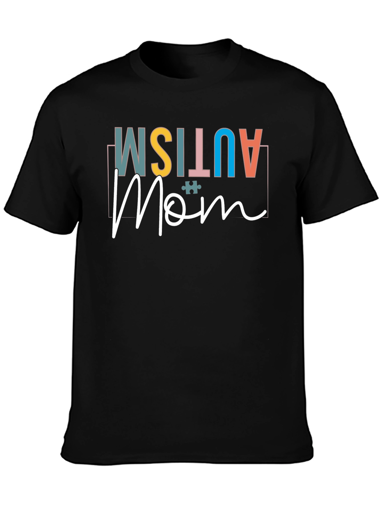 Autism Mom Black Graphic Tee