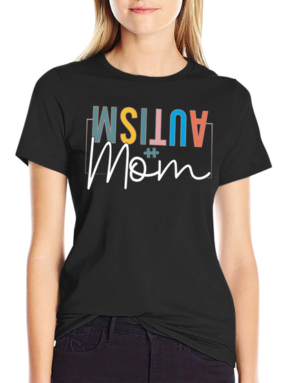 Autism Mom Black Graphic Tee
