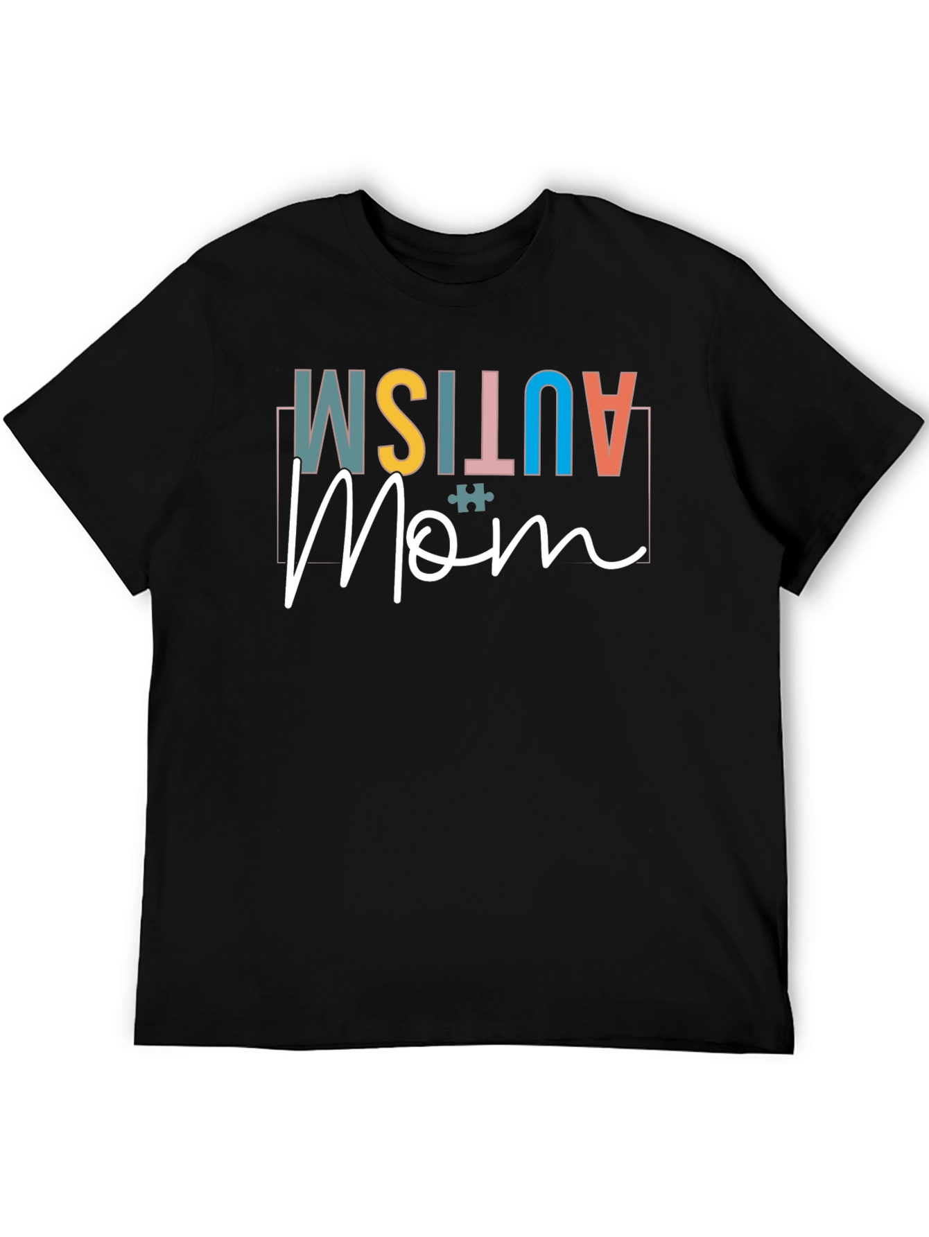 Autism Mom Black Graphic Tee